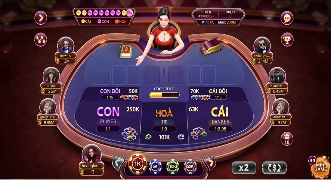 Baccarat kim tài nhà game SUNWIN 1